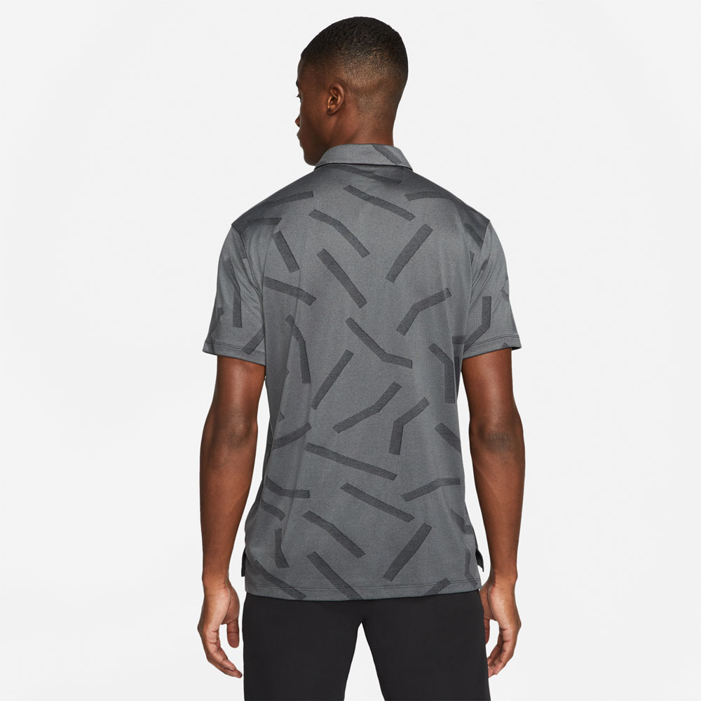Nike Golf Dry Vapor Line Jacquard Polo Shirt  - Dark Grey Smoke