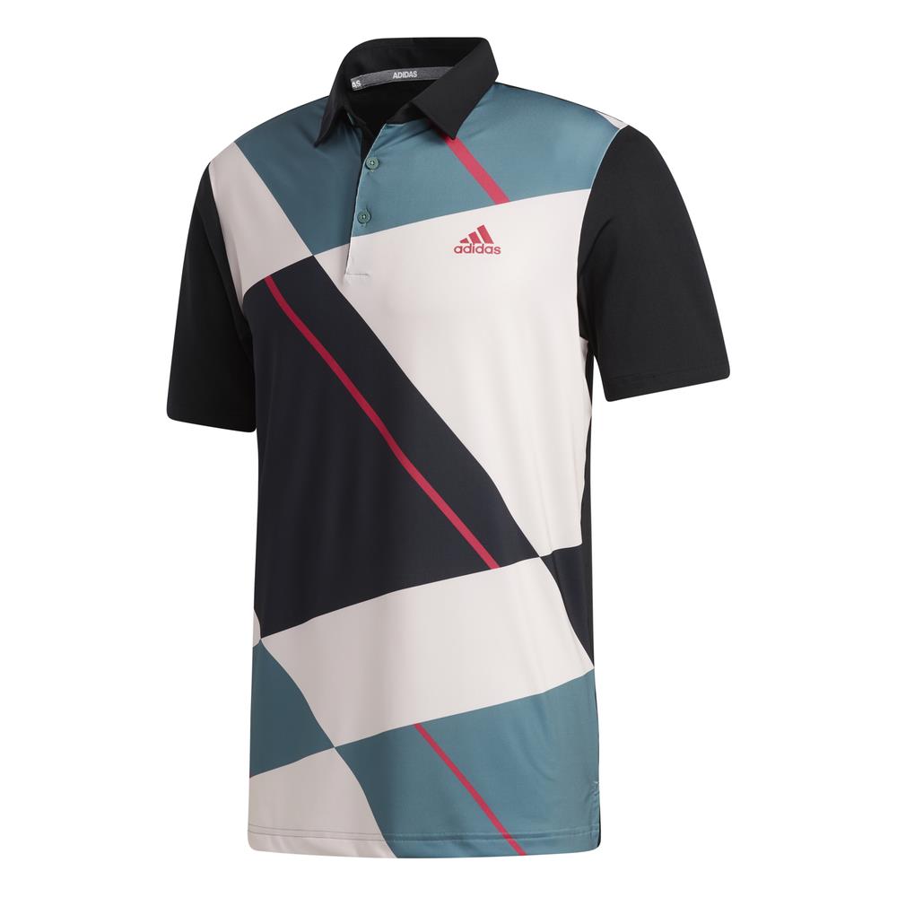 adidas Golf Mens Ultimate365 Jockey Polo Shirt  - Black