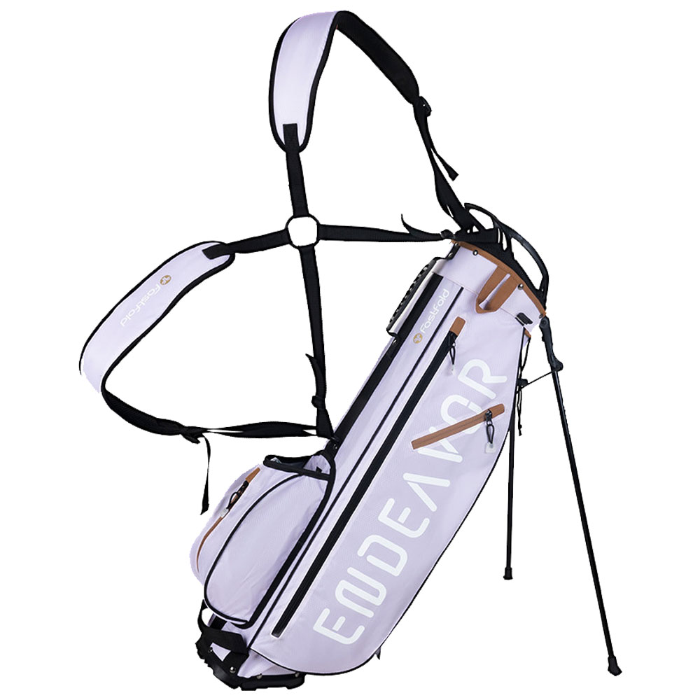 Fastfold Endeavor Golf Stand Carry Bag  - Silver/Gold