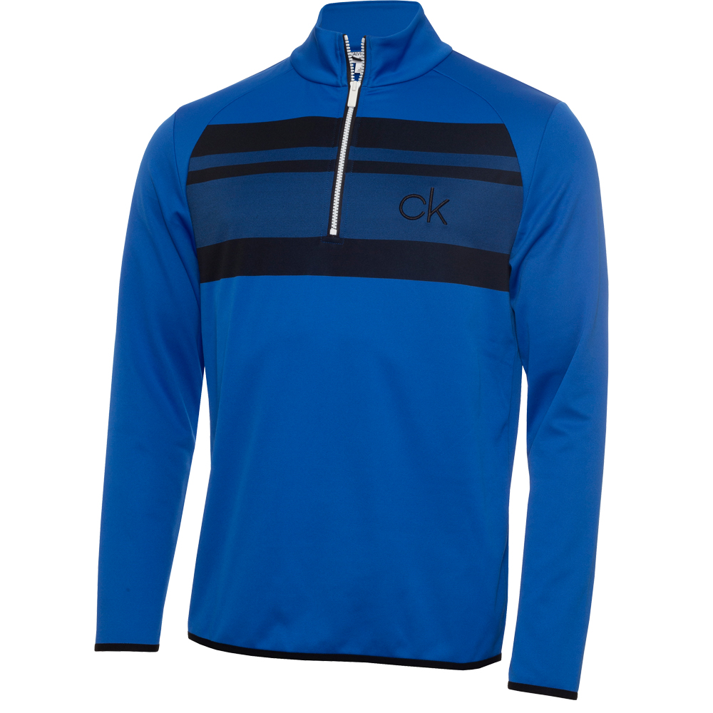 Calvin Klein Golf Taylor Half Zip Lightweight Breathable Sweater Mid Layer  - Nautical