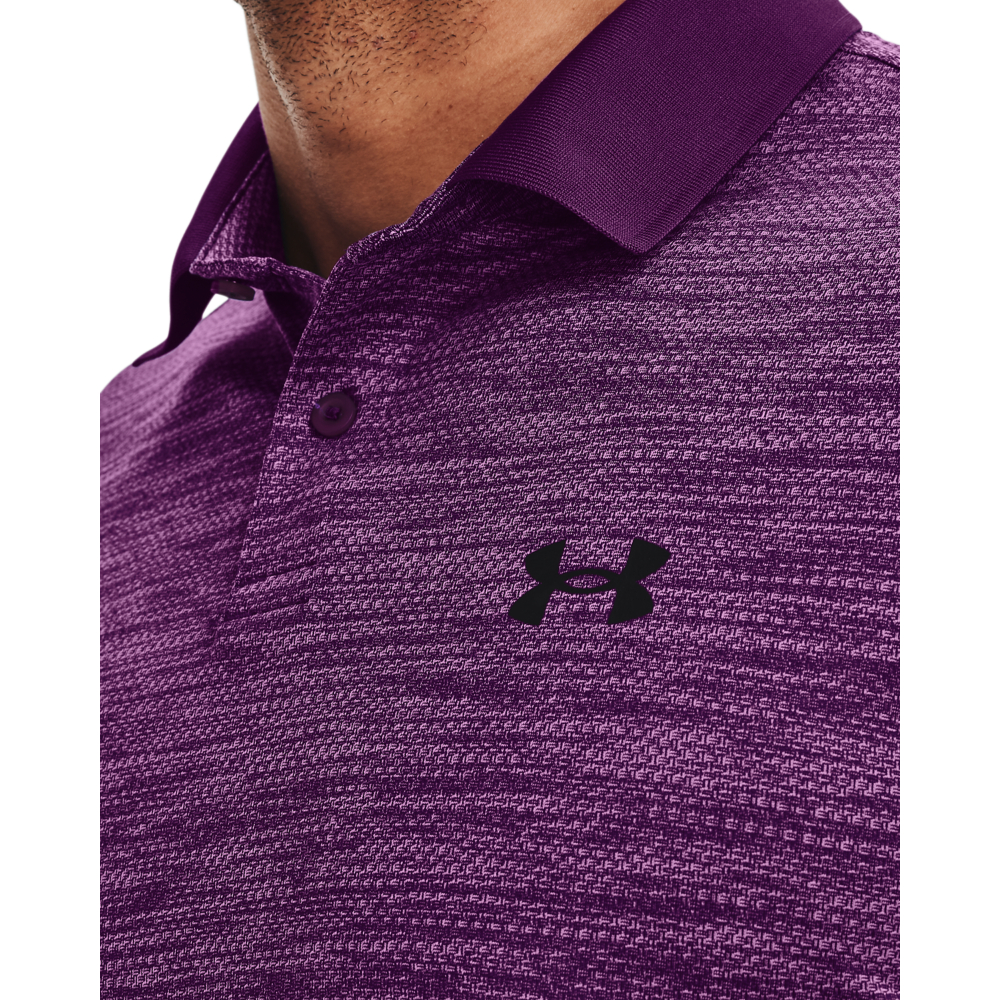 Under armour purple top polo shirts