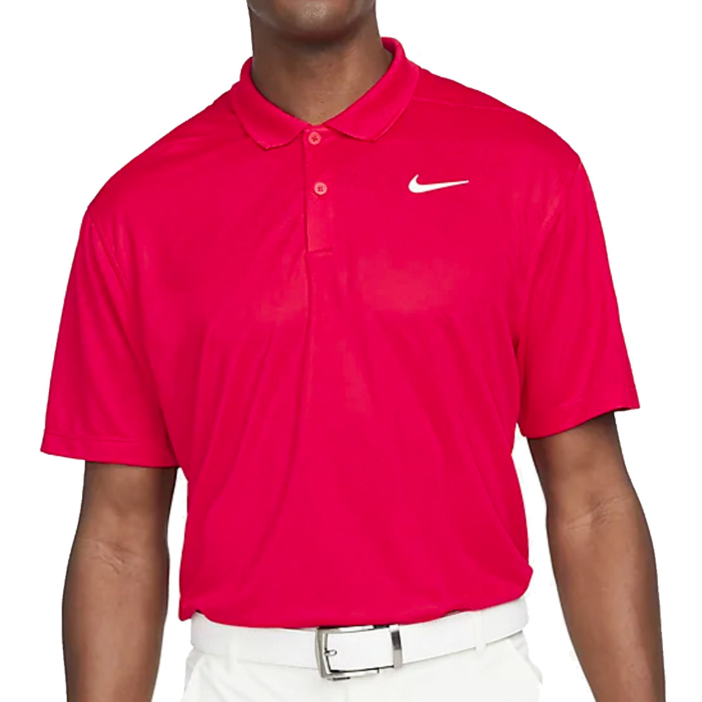 Nike Golf Dri-Fit Victory Solid Mens Polo Shirt  - University Red