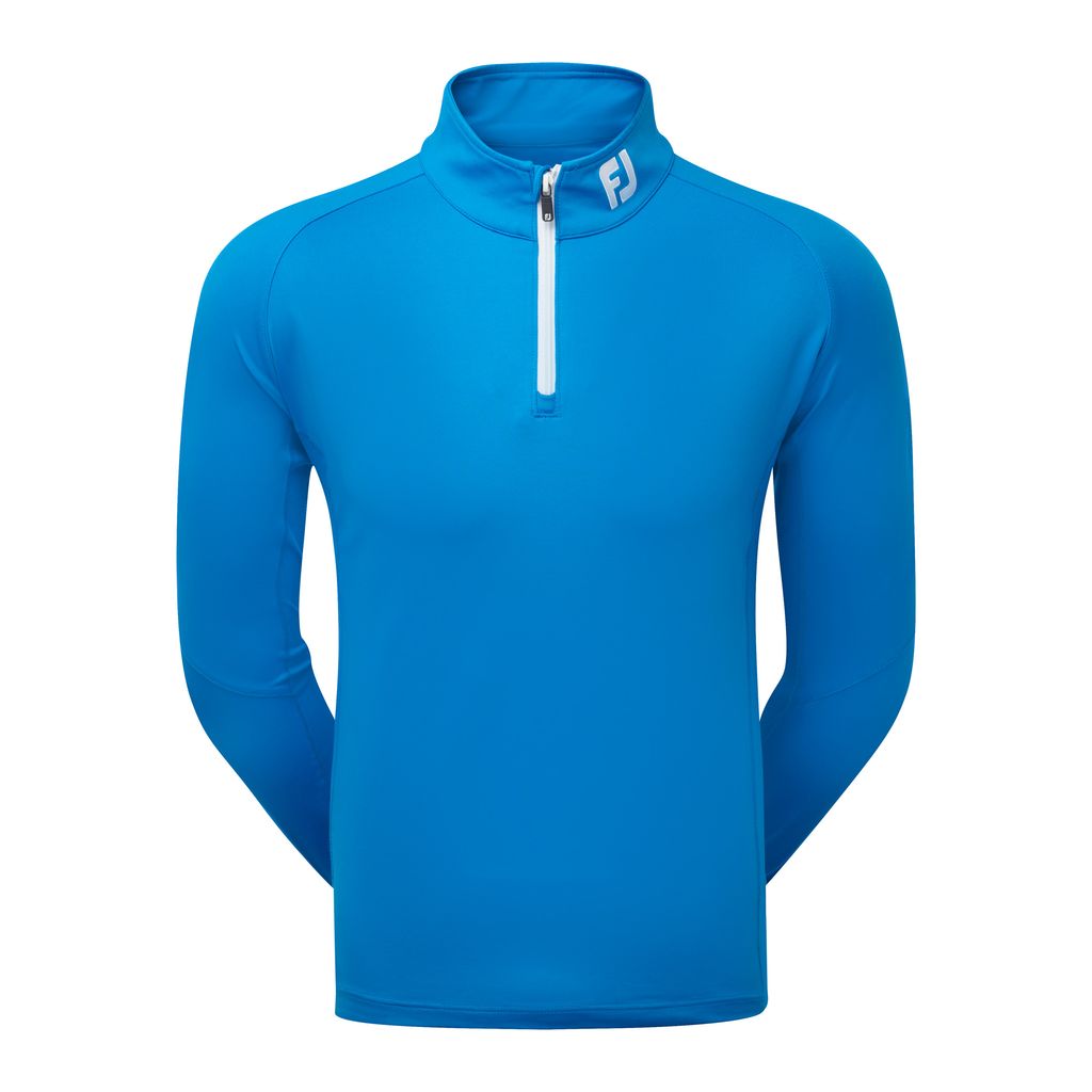 FootJoy Mens Chillout Golf Pullover Sweater 1/4 Zip - Athletic Fit  - Cobalt