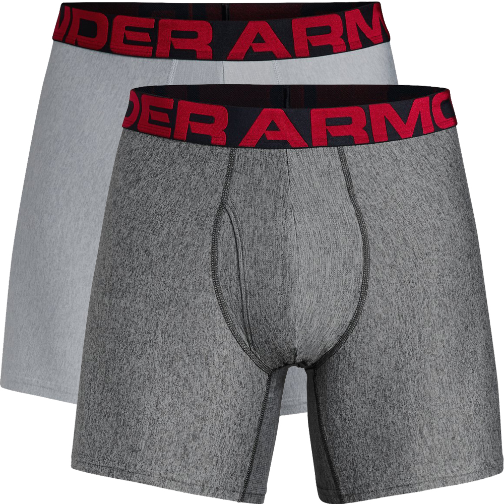 Under Armour, 2 Pack 6inch Tech Boxers Mens