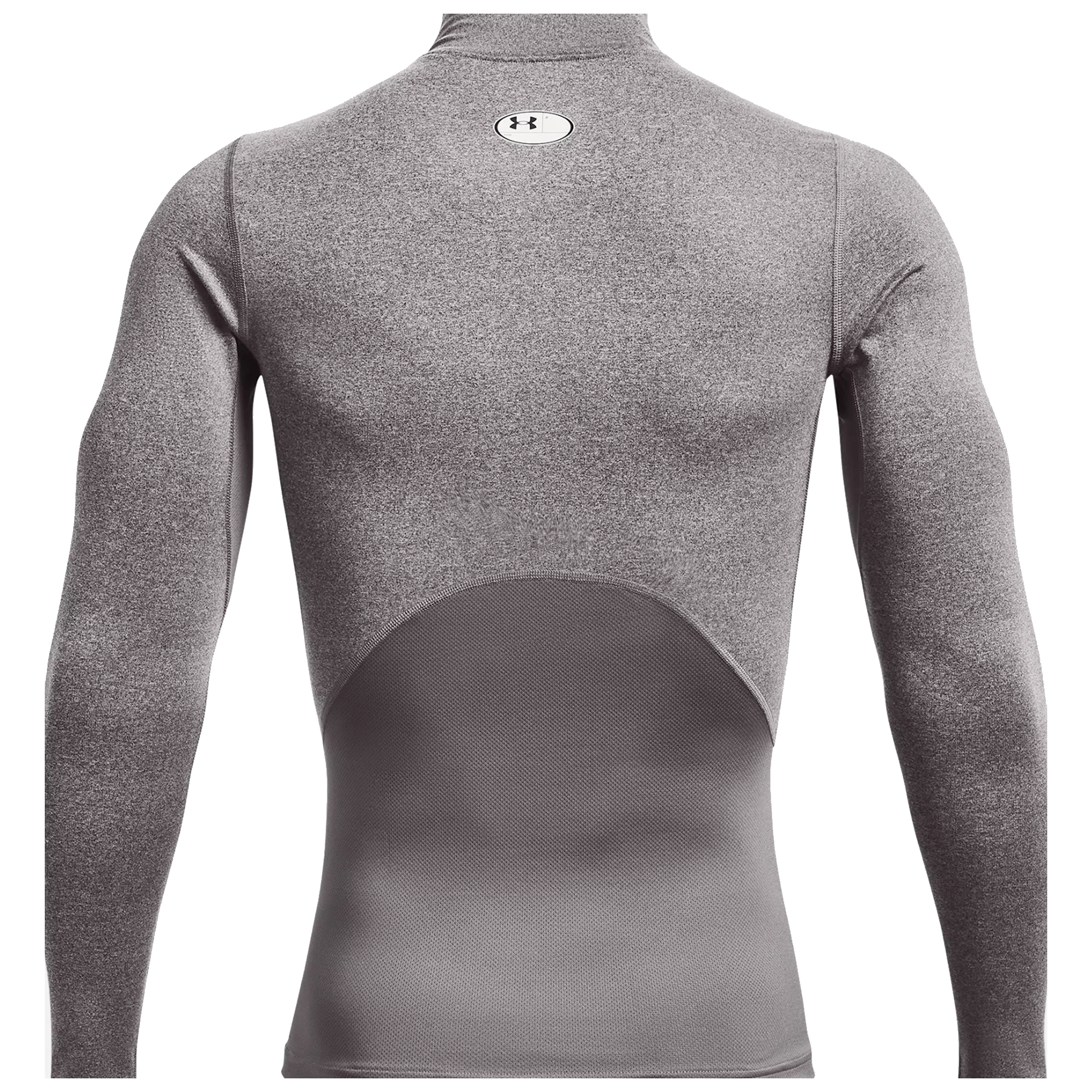 Under Armour Mens ColdGear Compression Mock Base Layer  - Charcoal Heather