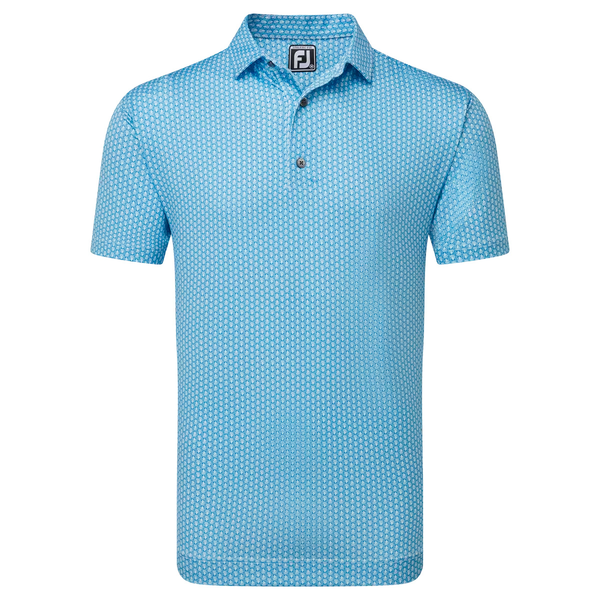 FootJoy EU Shell Foulard Mens Golf Polo shirt  - Blue Sky