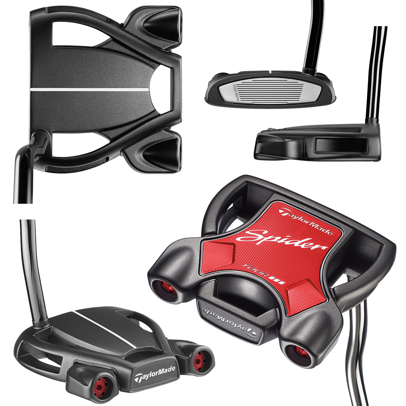 "NEW 2018" TAYLORMADE GOLF SPIDER SIGHTLINE PUTTER, LENGTH & NECKS