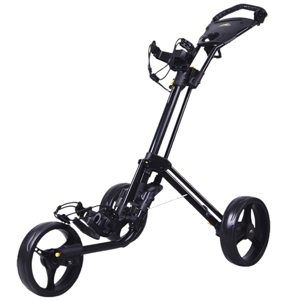  Powakaddy Twinline 4 Push Cart Three Wheel Golf Trolley  - Granite Black