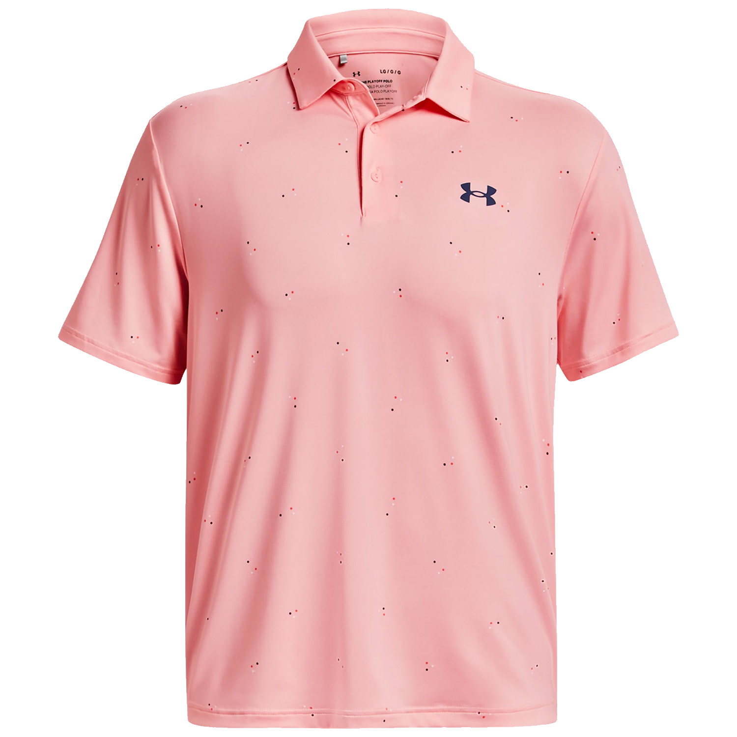 Under Armour Mens Playoff 3.0 Printed Golf Polo Shirt  - Pink Fizz