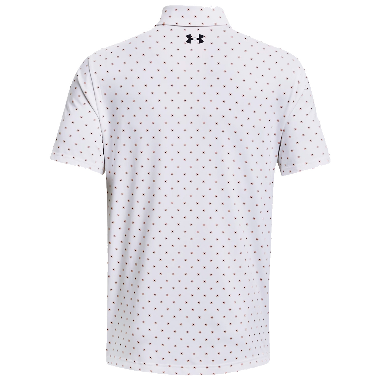 Under Armour Mens Playoff 3.0 Printed Golf Polo Shirt  - White/Pink