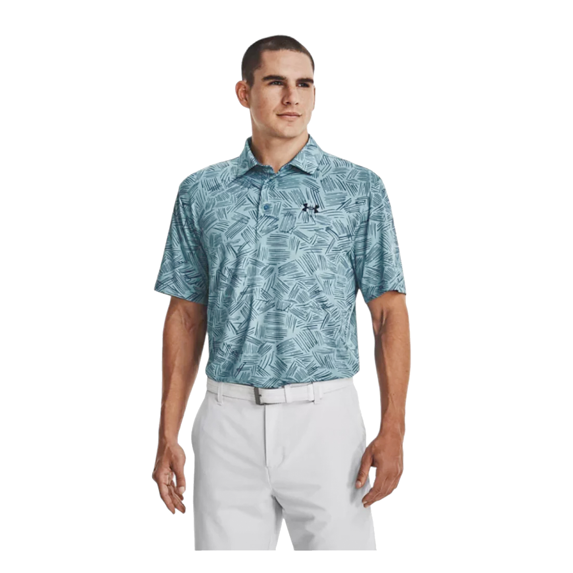 Under Armour Mens Playoff 3.0 Printed Golf Polo Shirt 
