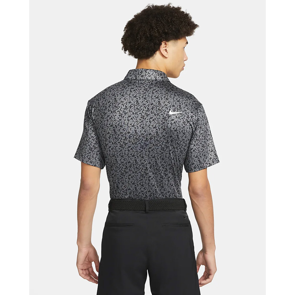 Nike Golf Dri-Fit Tour Micro Camo Polo Shirt  - Iron Grey/White