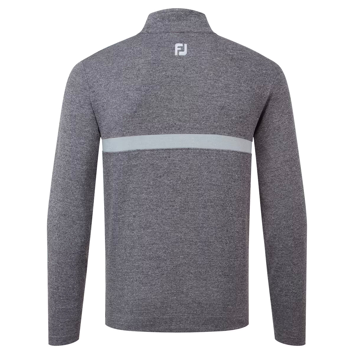 FootJoy EU Inset Stripe Chill-Out Mens Golf Mid Layer  - Heather Grey