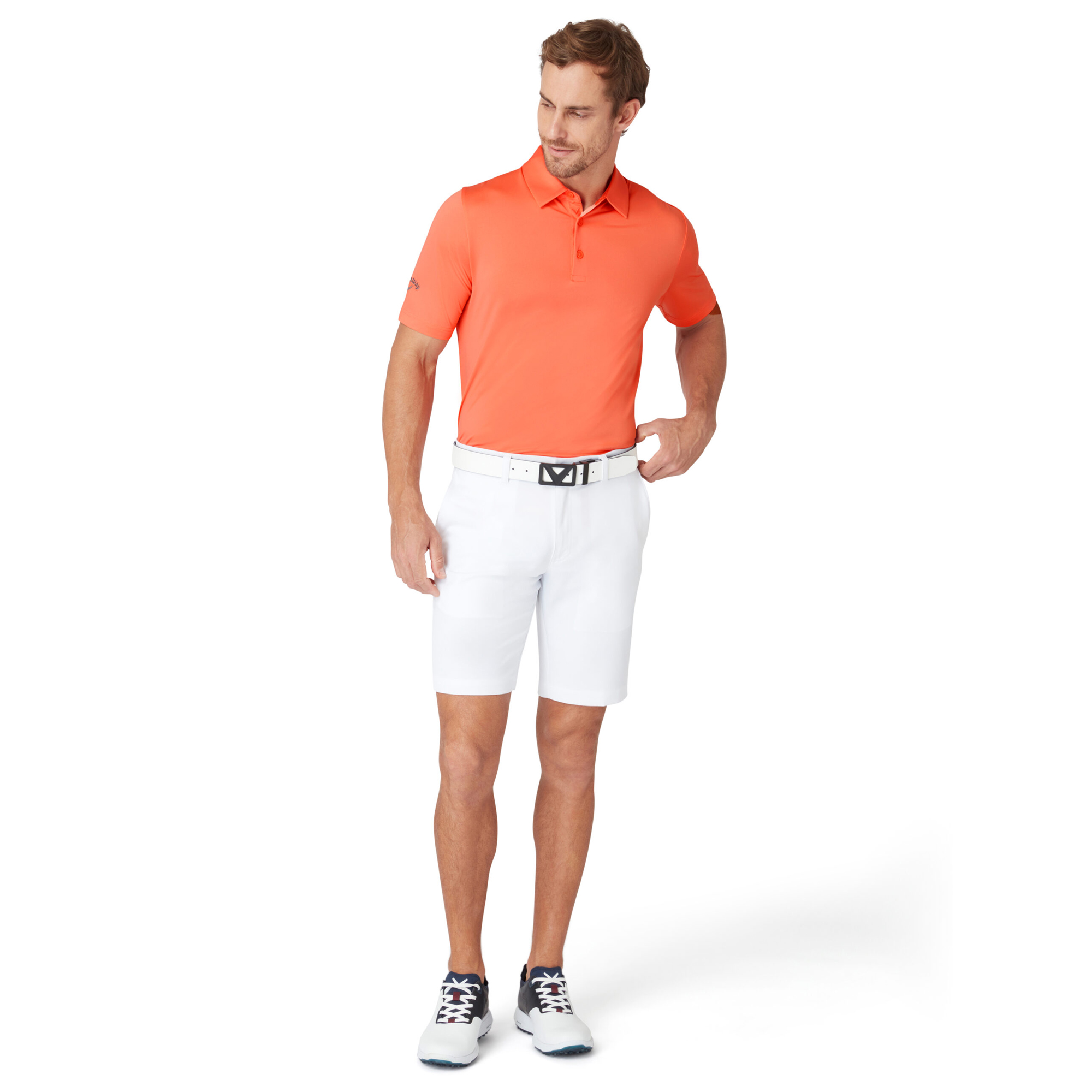 Callaway Golf Mens 2025 Swingtech Solid Stretch Moisture Wicking Polo Shirt - Picture 23 of 29