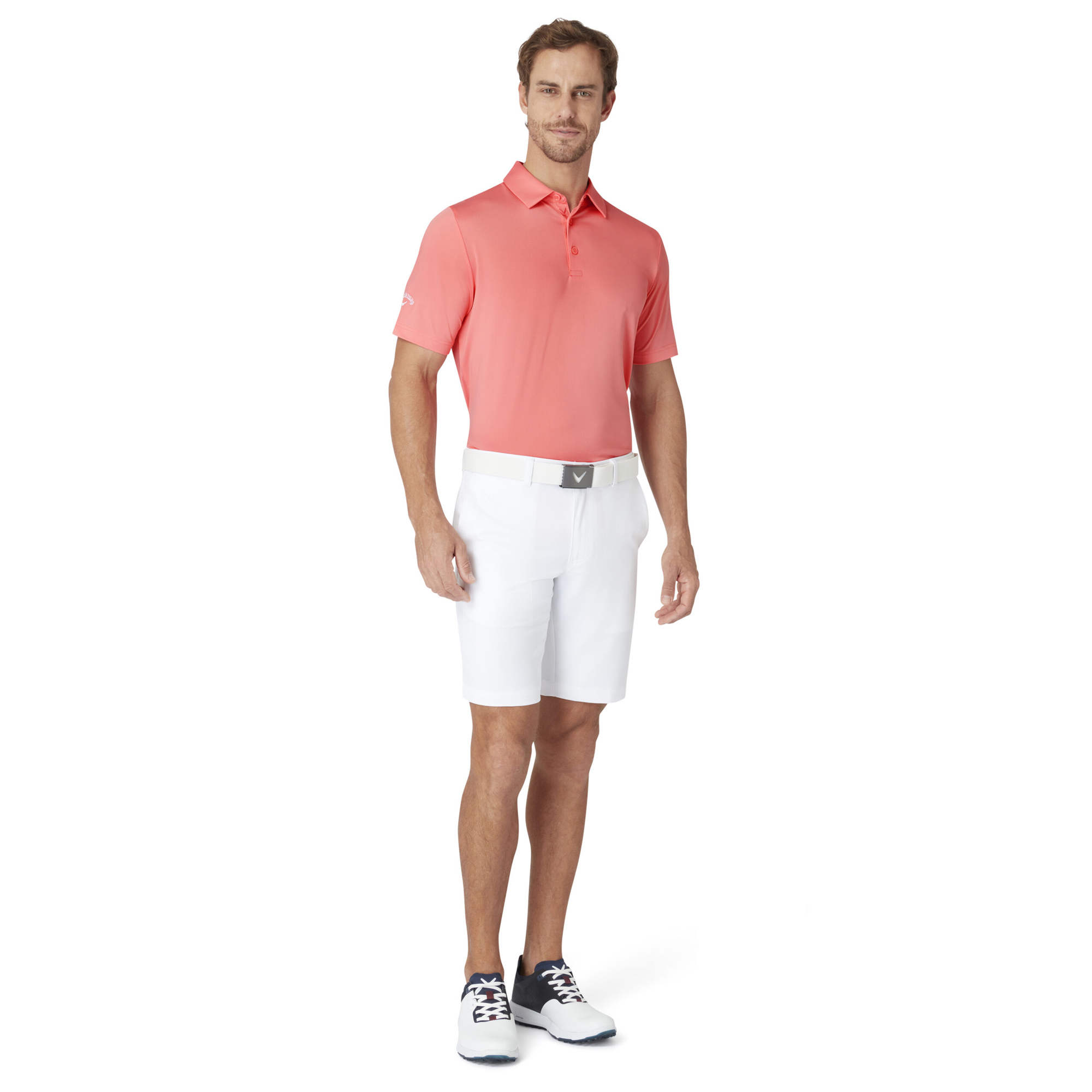 Callaway Golf Mens 2025 Swingtech Solid Stretch Moisture Wicking Polo Shirt - Picture 28 of 29