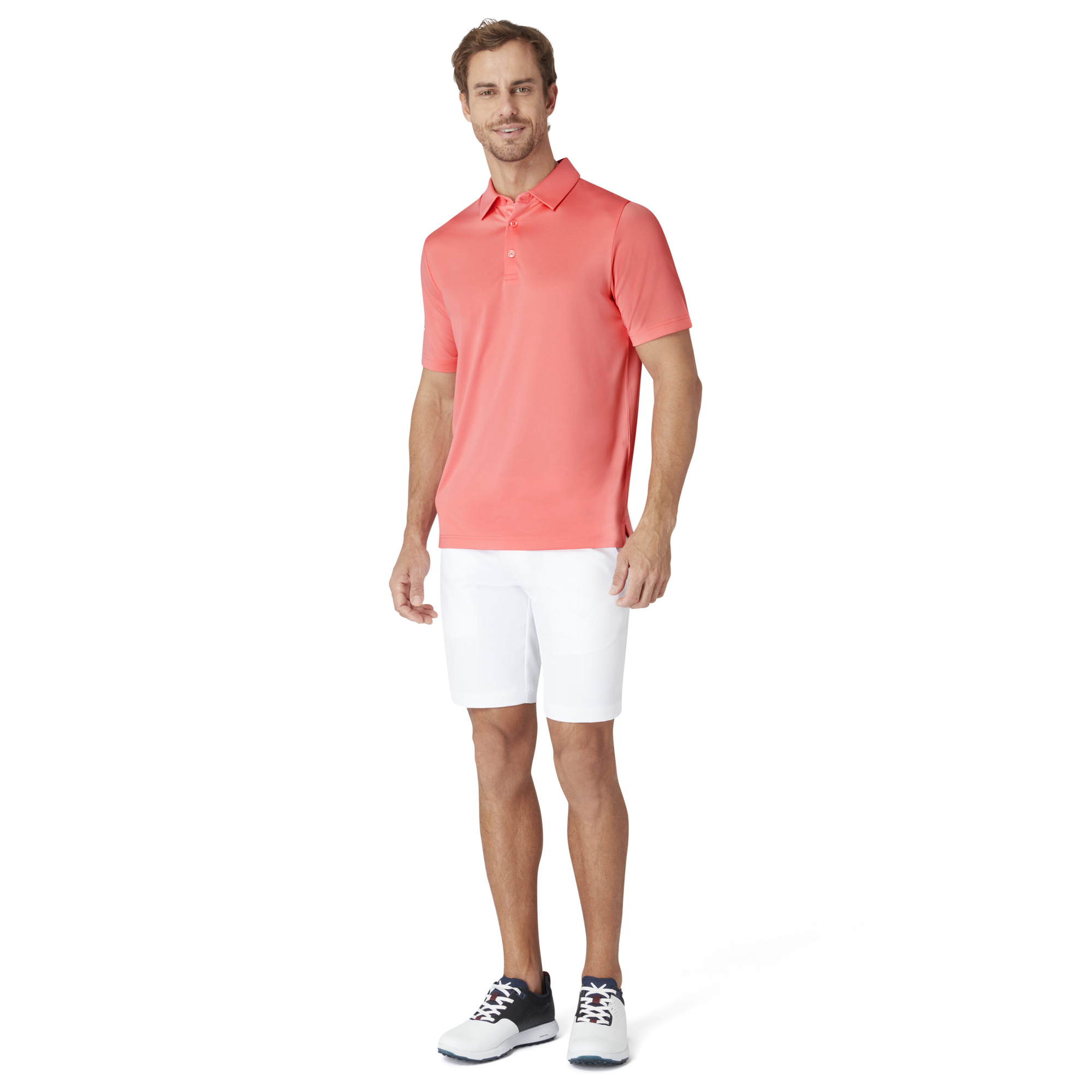 Callaway Golf Mens 2025 Swingtech Solid Stretch Moisture Wicking Polo Shirt - Picture 27 of 29