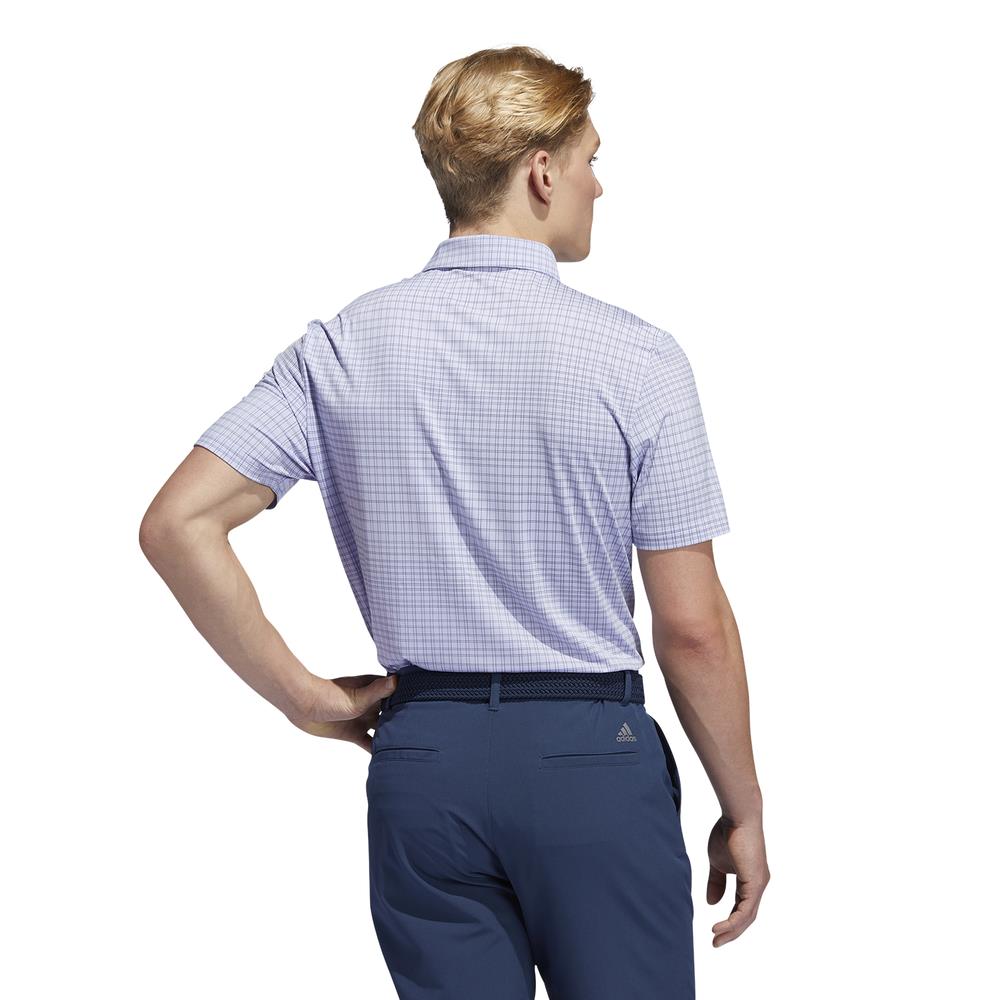 adidas Golf Ultimate365 Allover Print Primegreen Polo Shirt  - Violet Tone/Crew Navy