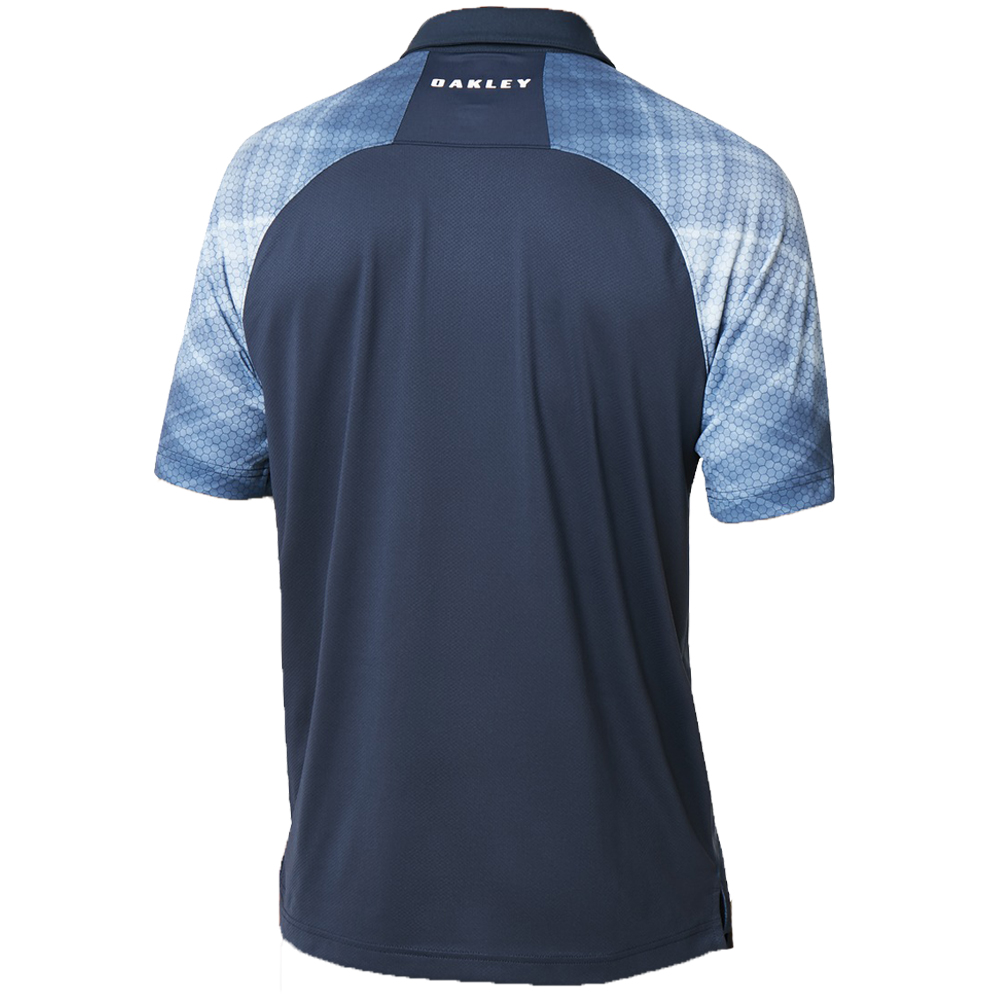 Oakley Golf Barkie Gradient Mens Polo Shirt  - Fathom