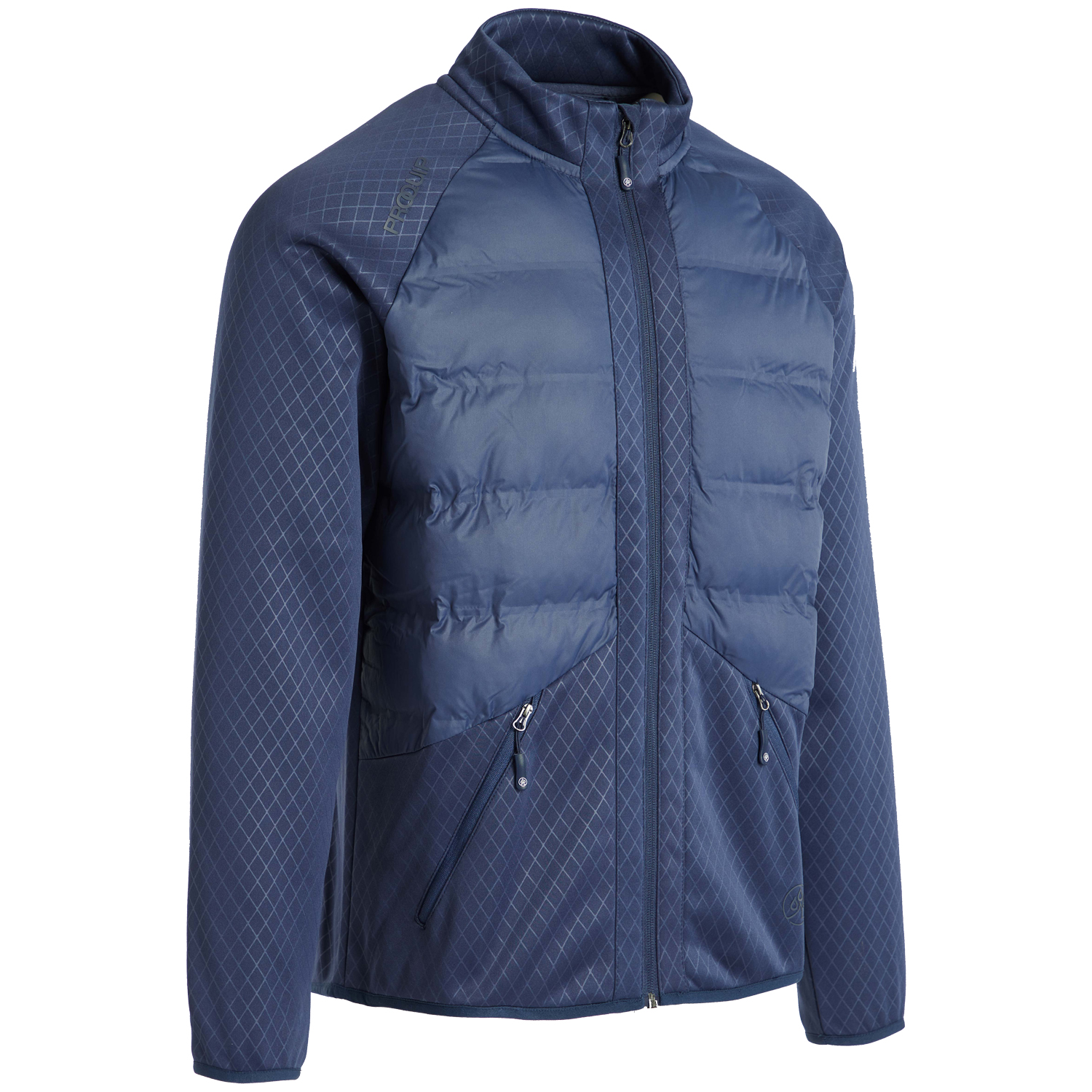 Proquip Mens Blizzard Quilted Puffer Golf Full Zip Jacket 