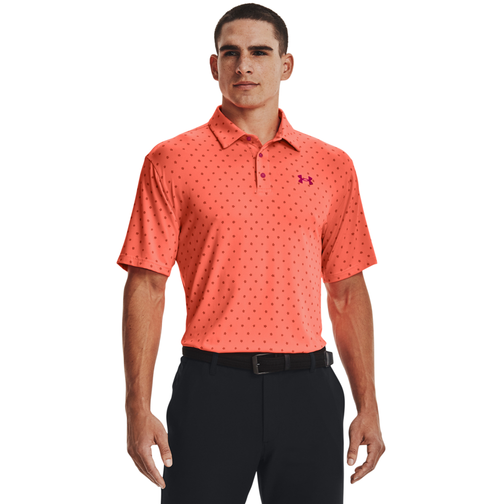 Under Armour Mens UA Golf Playoff 2.0 Florals Print Polo Shirt 