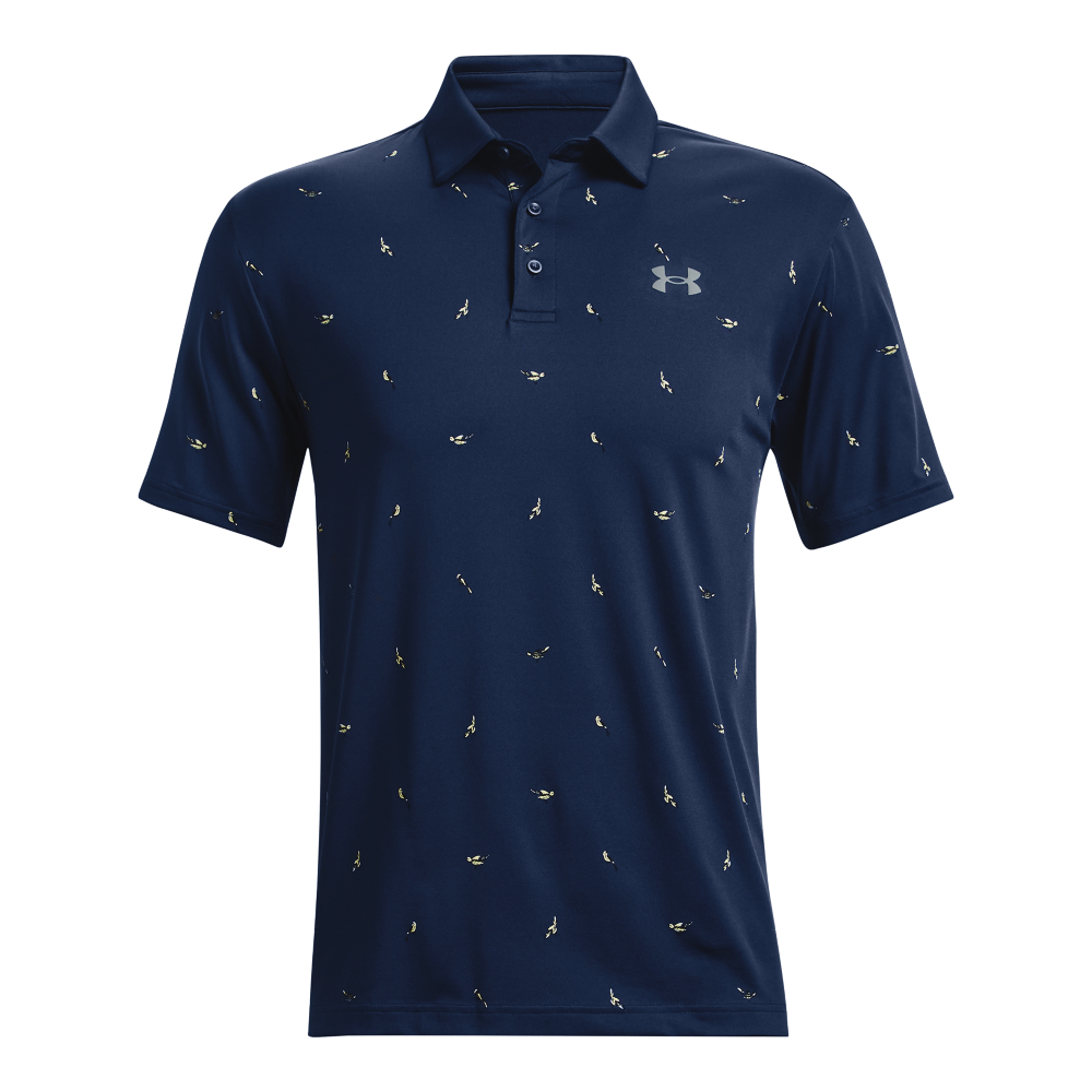 Under Armour Mens UA Golf Playoff 2.0 Finches Polo Shirt  - Academy/Pitch Grey