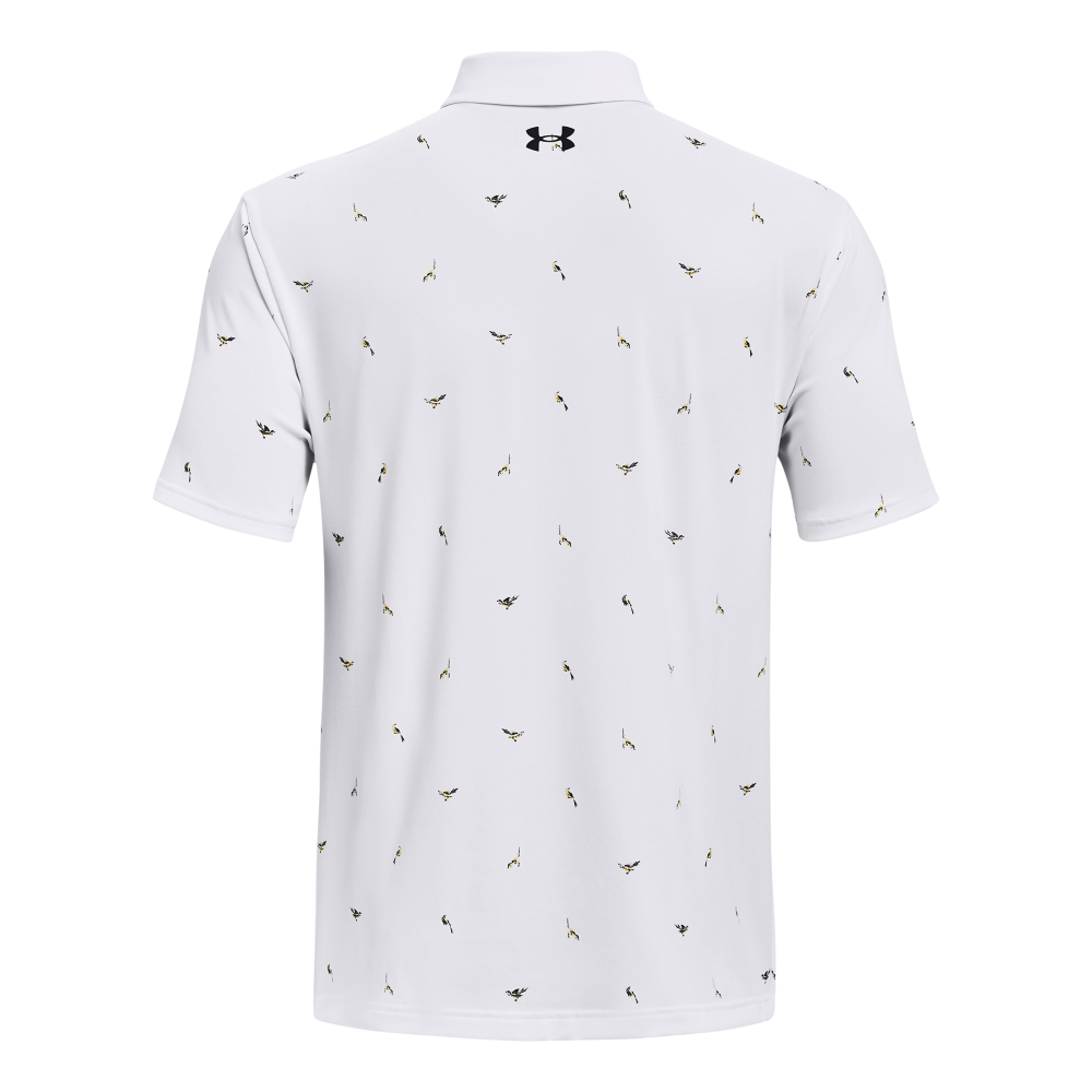 Under Armour Mens UA Golf Playoff 2.0 Finches Polo Shirt  - White/Pitch Grey