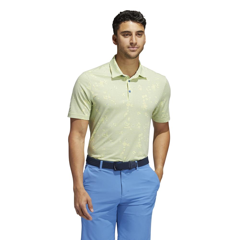 adidas Golf Night Camo-Print Primegreen Polo Shirt 