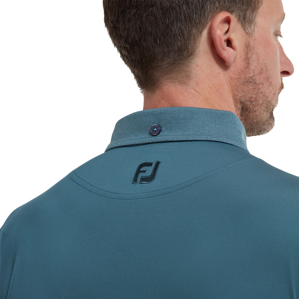 FootJoy Tonal Trim Solid with Pocket Lisle Mens Polo Shirt 