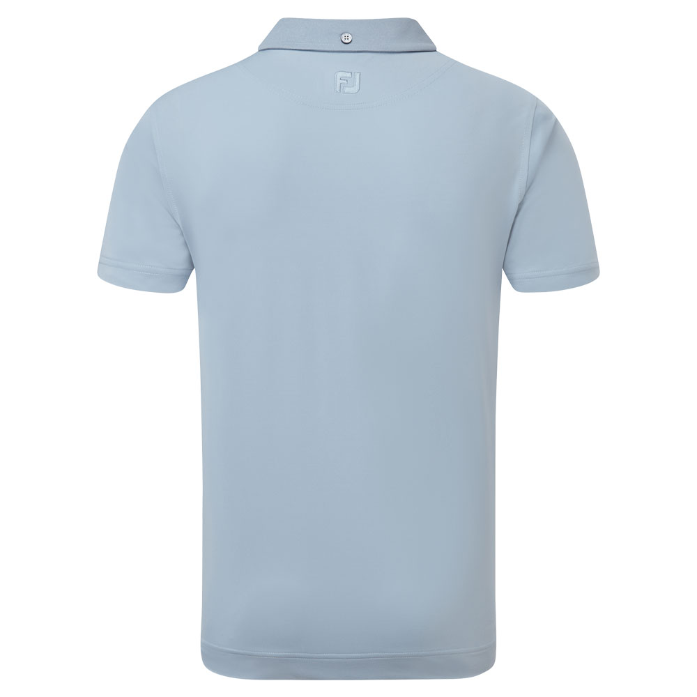 FootJoy Tonal Trim Solid with Pocket Lisle Mens Polo Shirt  - Dove Grey