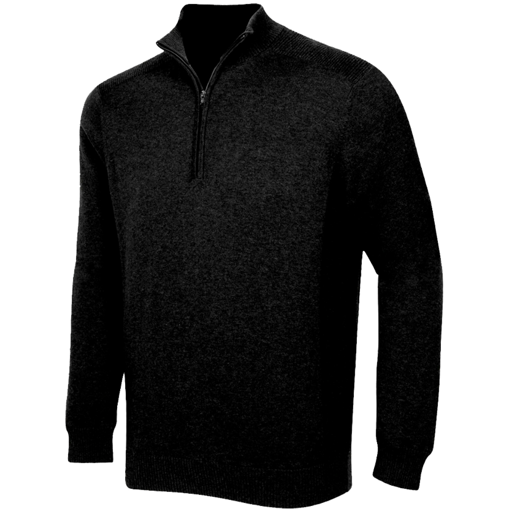 Greg Norman Golf Performance Blend Lined 1/4 Zip Mens Sweater  - Black