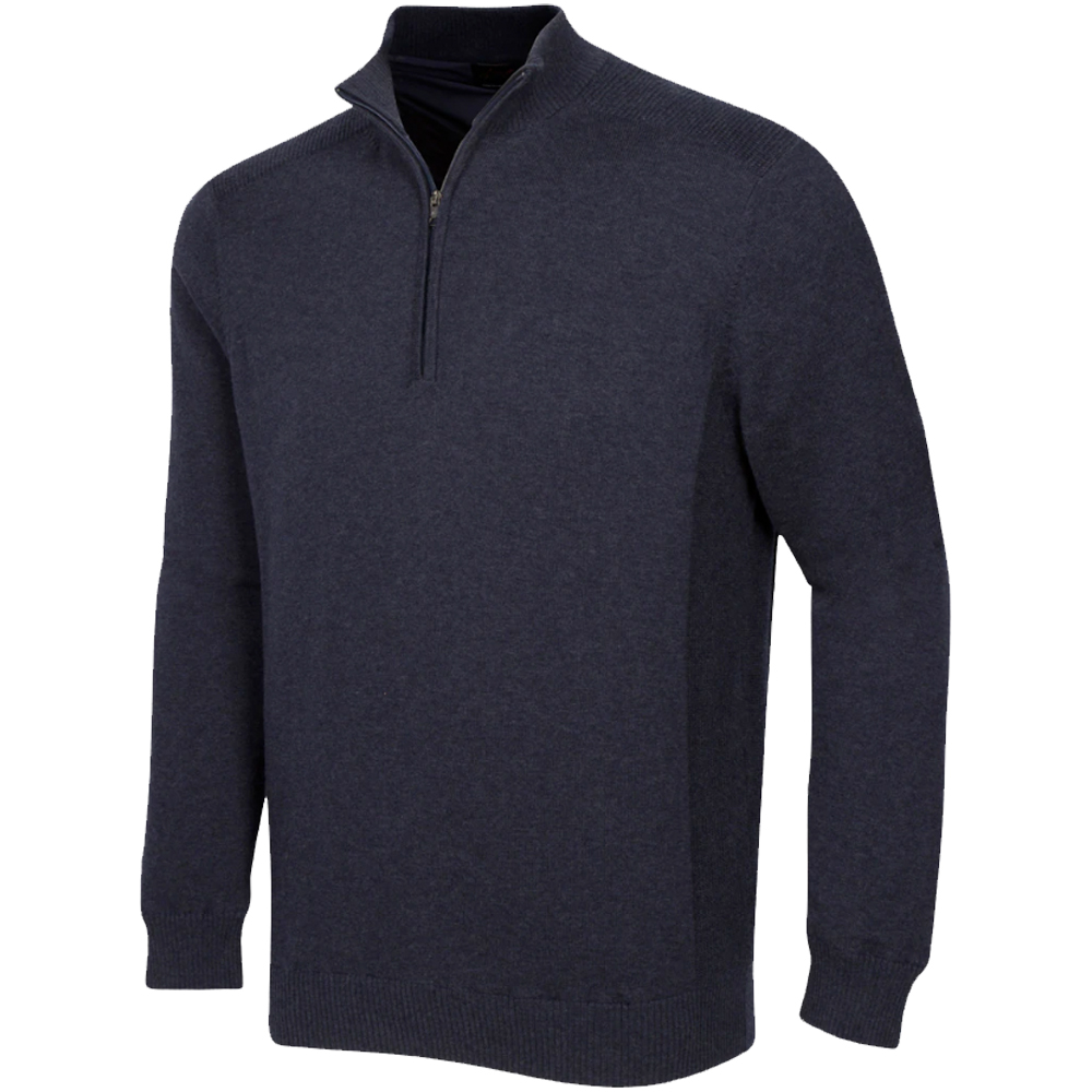 Greg Norman Golf Performance Blend Lined 1/4 Zip Mens Sweater  - Navy