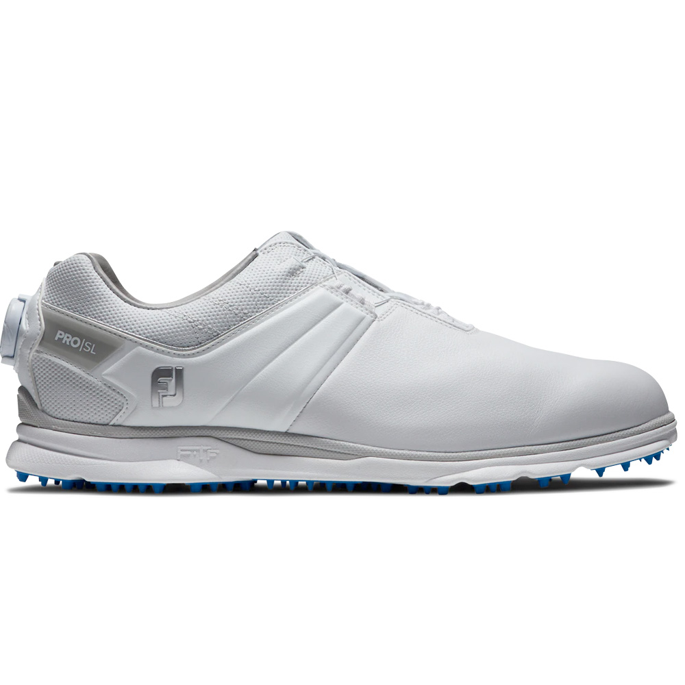 FootJoy Pro SL BOA Mens Spikeless Golf Shoes  - White/Grey