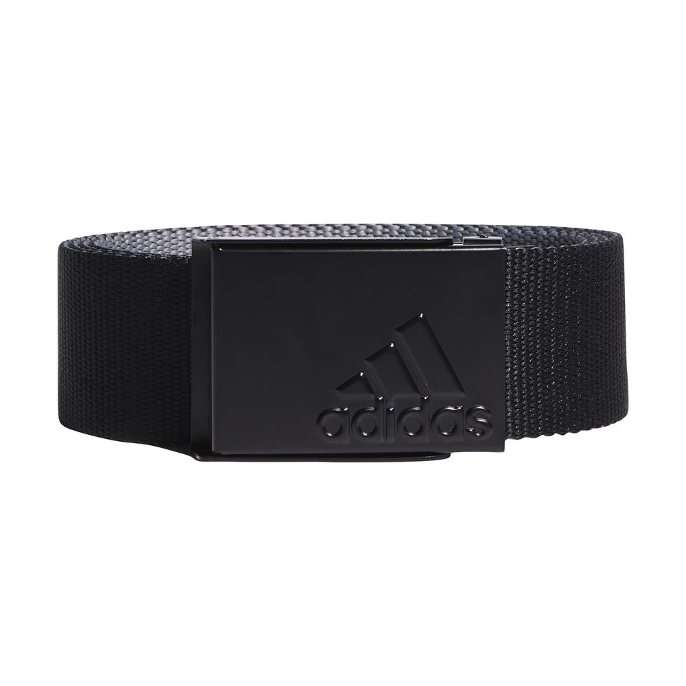 adidas Golf Mens Reversible Webbing Belt  - Black/Grey
