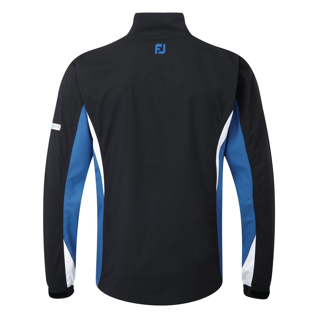 FootJoy Golf Hydrolite Mens Waterproof Jacket  - (Full Zip) Black/Cadet Blue