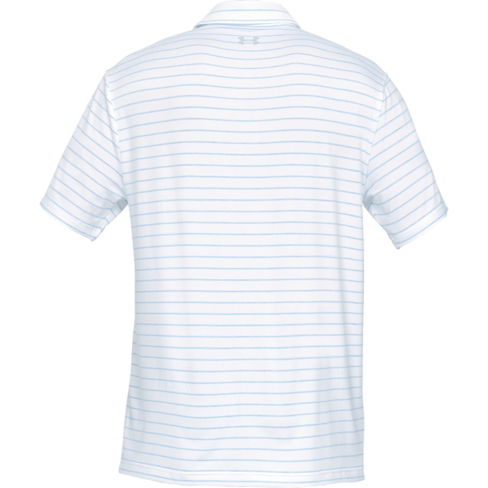 Under Armour Golf Playoff 2.0 Mens Polo Shirt  - White Stripe