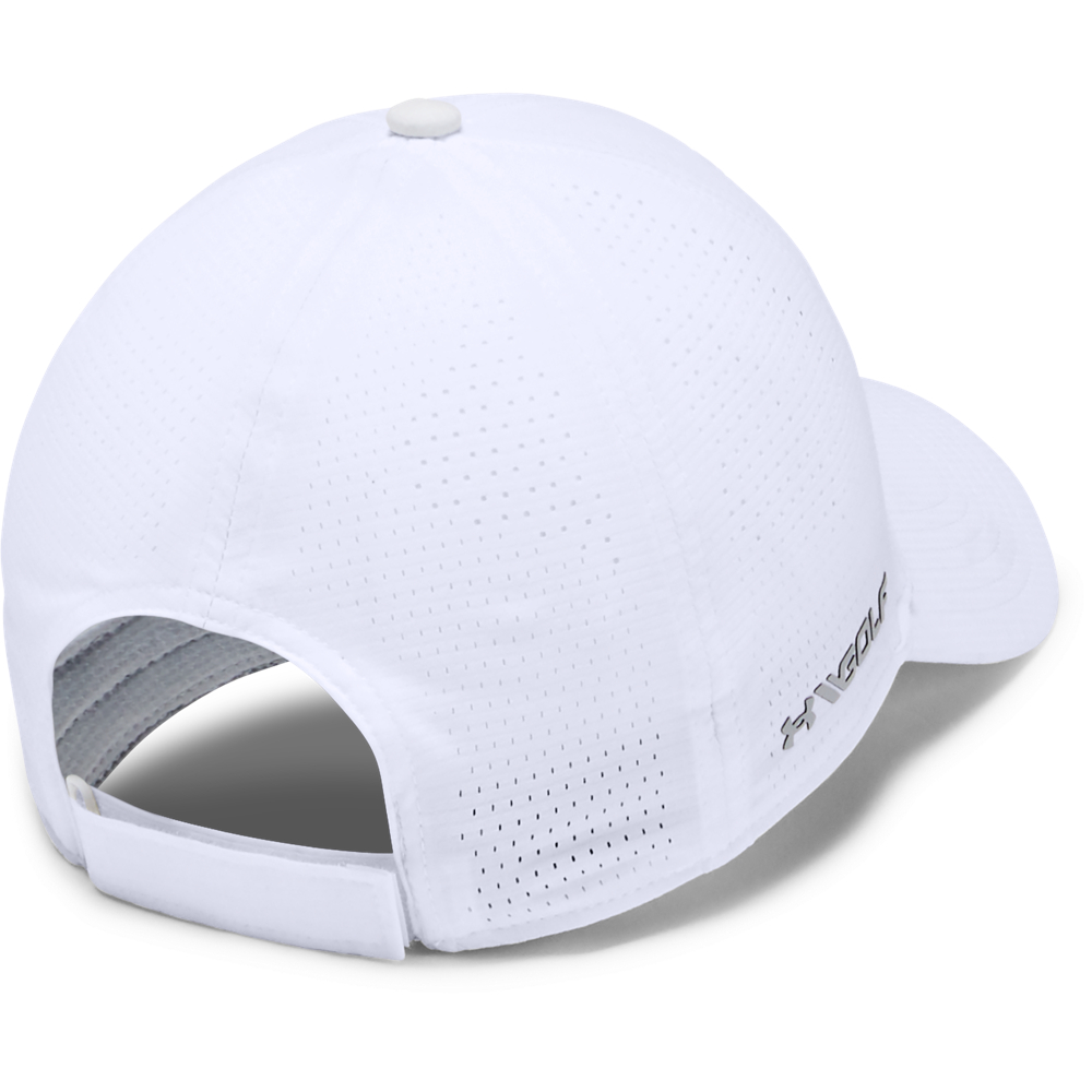 Under Armour Mens UA Driver 3.0 Golf Cap Hat  - White/Mod Grey