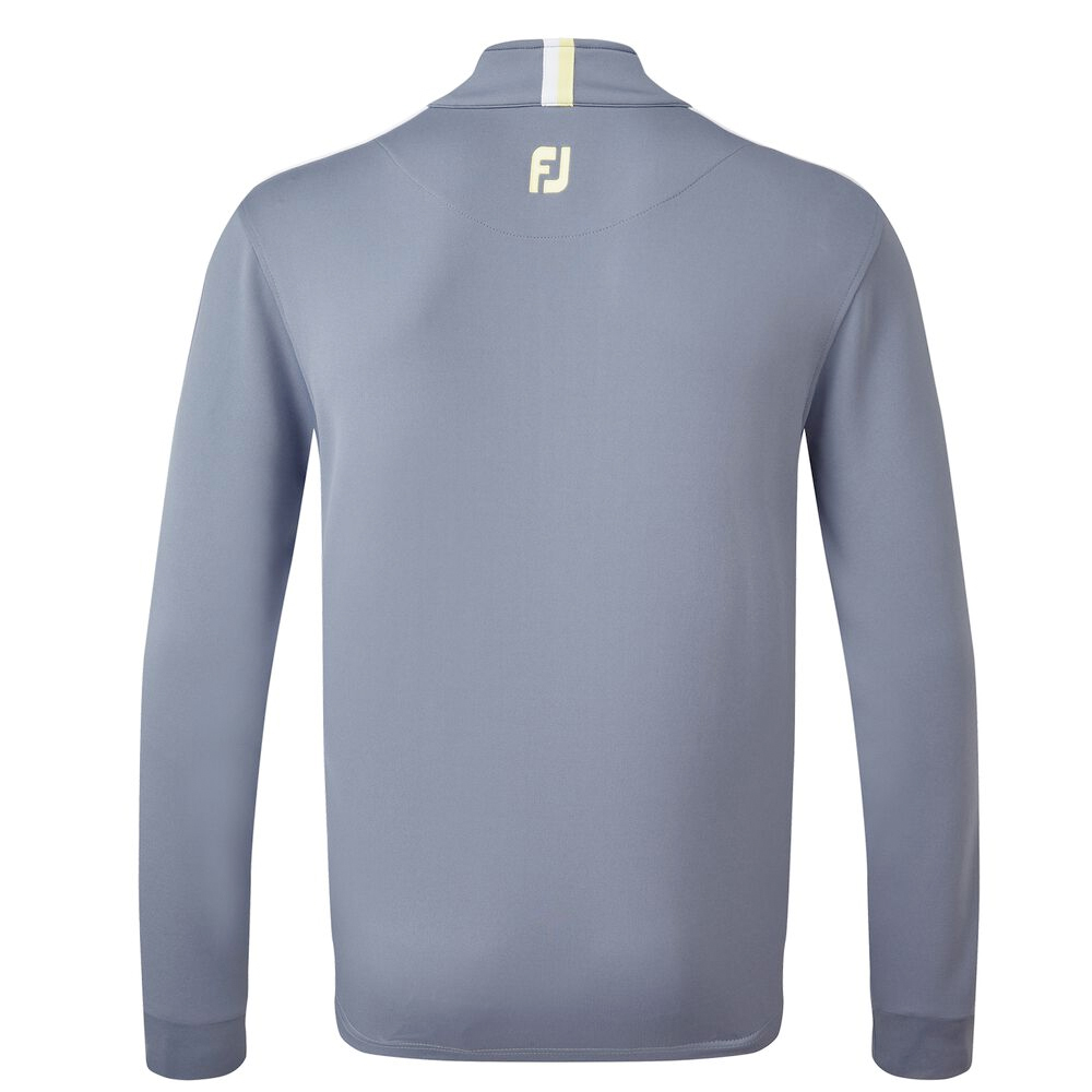 FootJoy FootJoy Mens Golf Sleeve Stripe Chill Out Pullover Heather Grey/White/Royal 