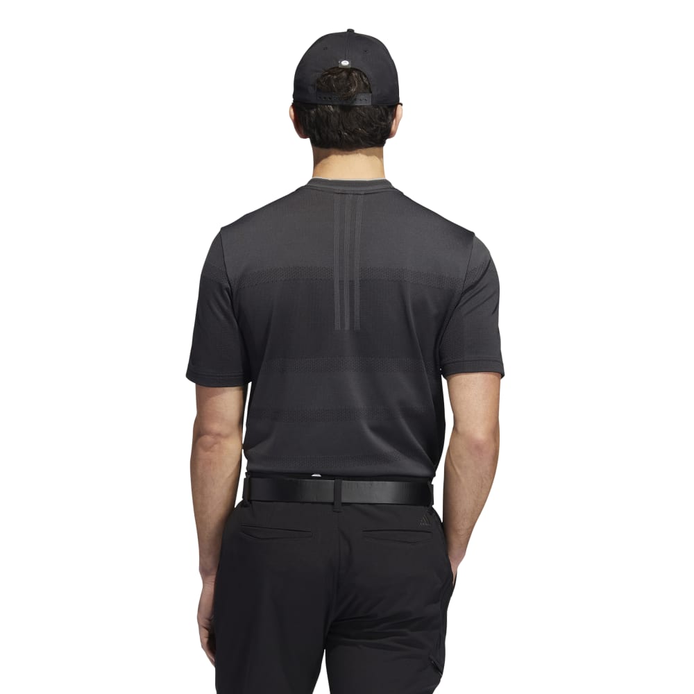 adidas Golf Statement Seamless Primeknit Polo Shirt  - Carbon/Black