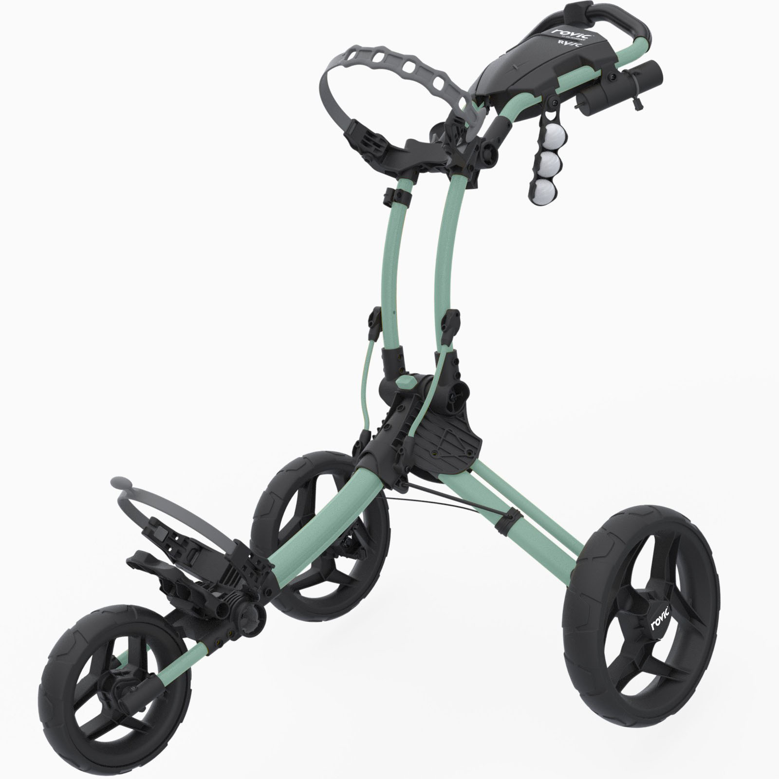 Clicgear Rovic RV1C Golf Trolley Push Cart  - Mint/Black