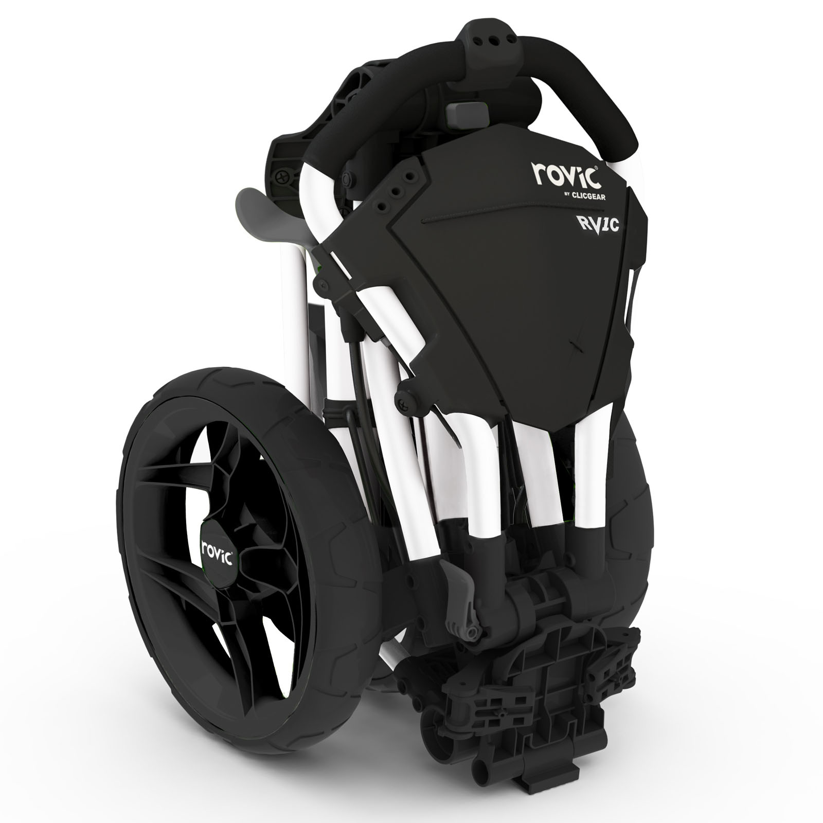Clicgear Rovic RV1C Golf Trolley Push Cart  - White/Black