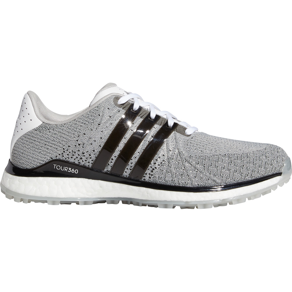 adidas Tour360 XT-SL Textile Mens Spikeless Golf Shoes  - White/Core Black/Grey Two