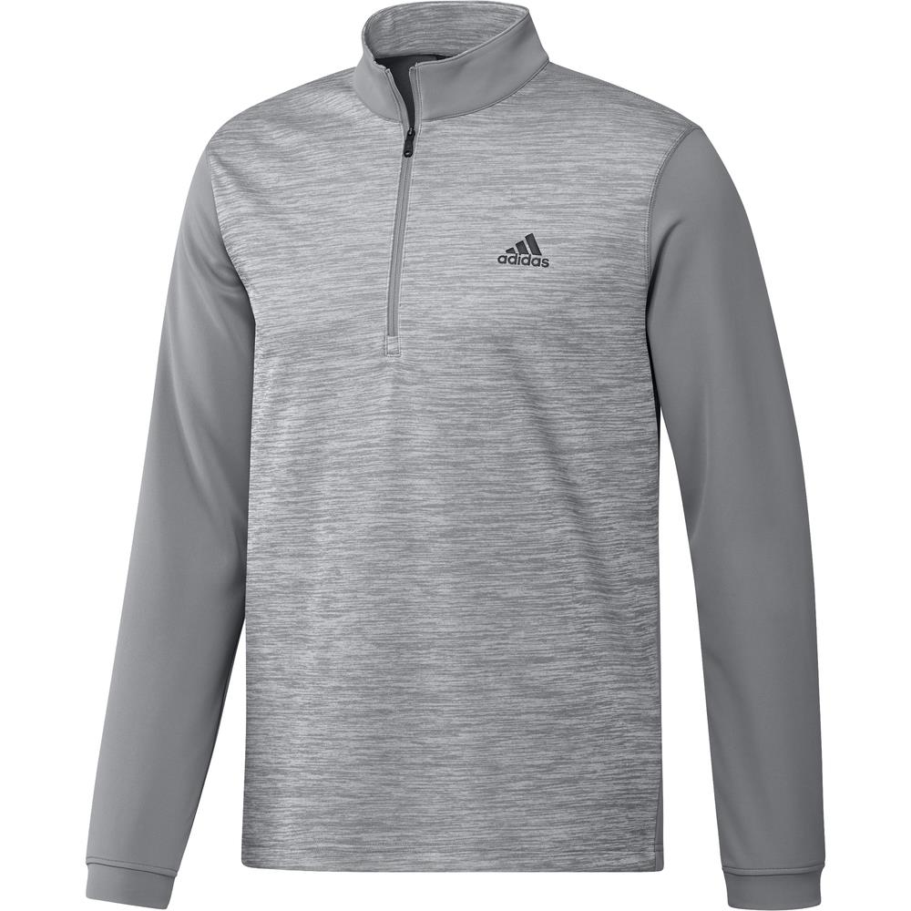 adidas Golf Mens Core Layering 1/4 Zip Pullover  - Grey Three