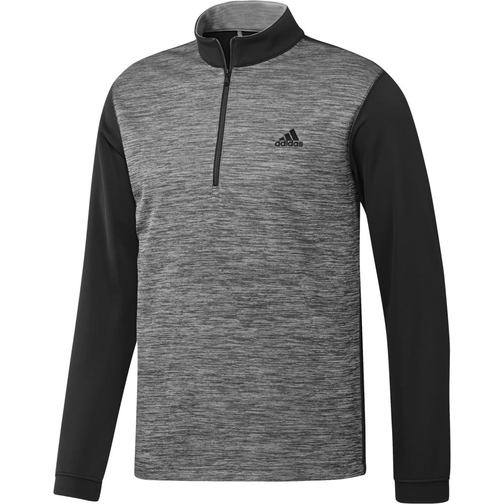 adidas Golf Mens Core Layering 1/4 Zip Pullover  - Black