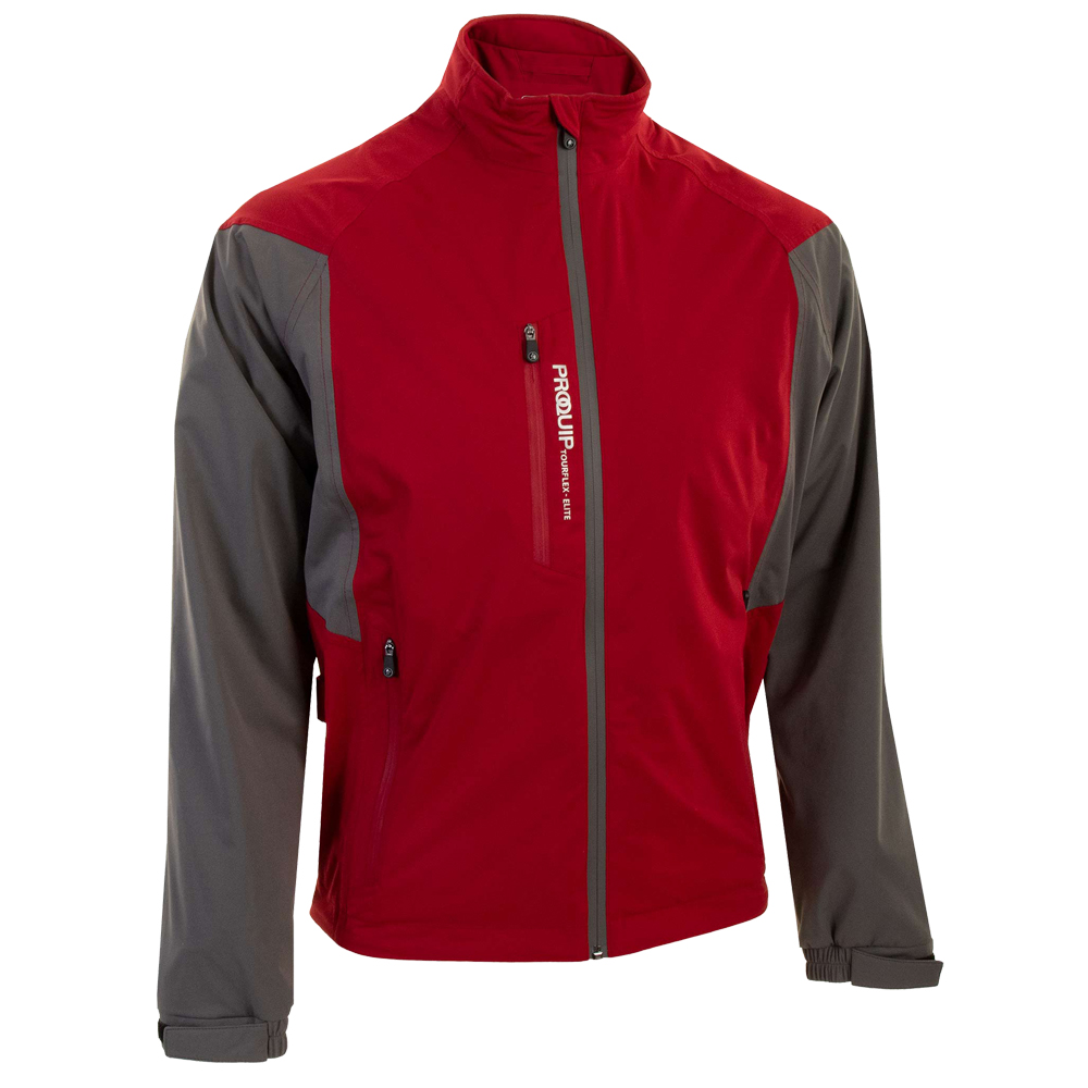   Proquip Mens Tourflex Elite Stretch Waterproof Jacket  - Red/Grey