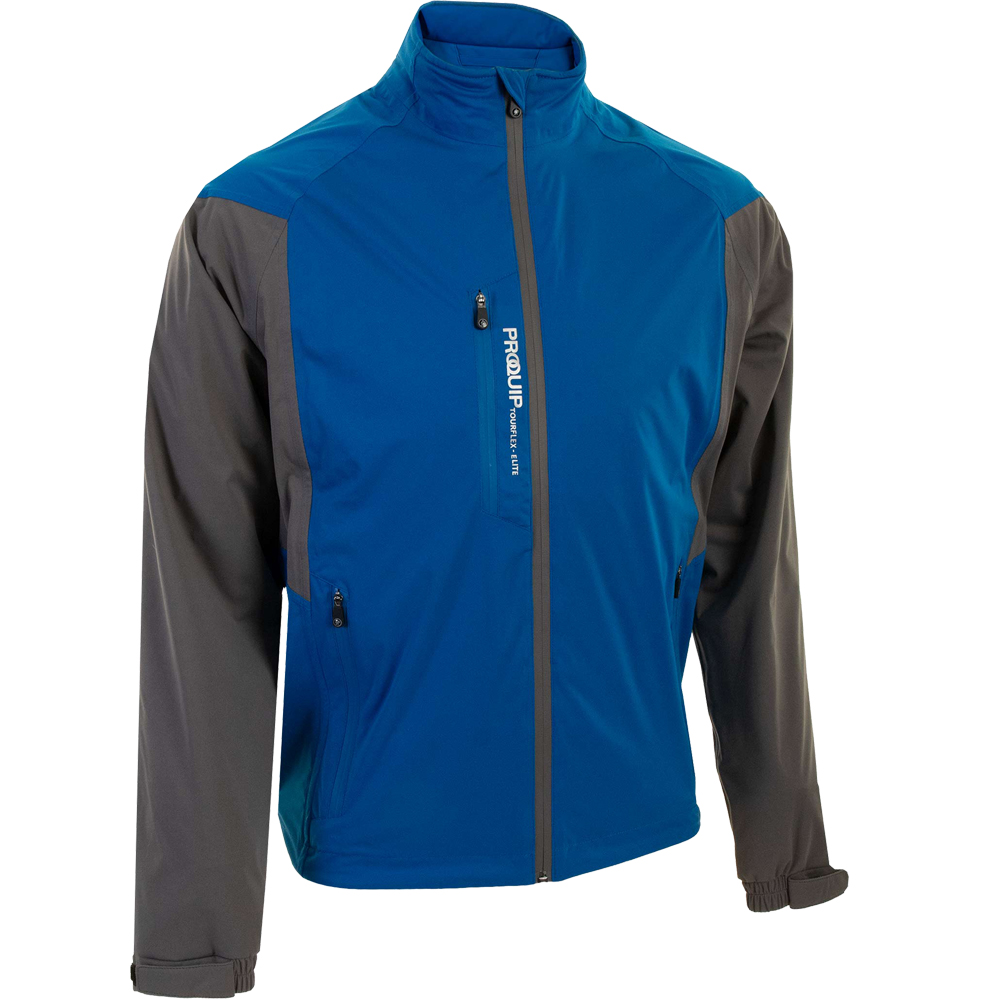   Proquip Mens Tourflex Elite Stretch Waterproof Jacket  - Blue/Grey