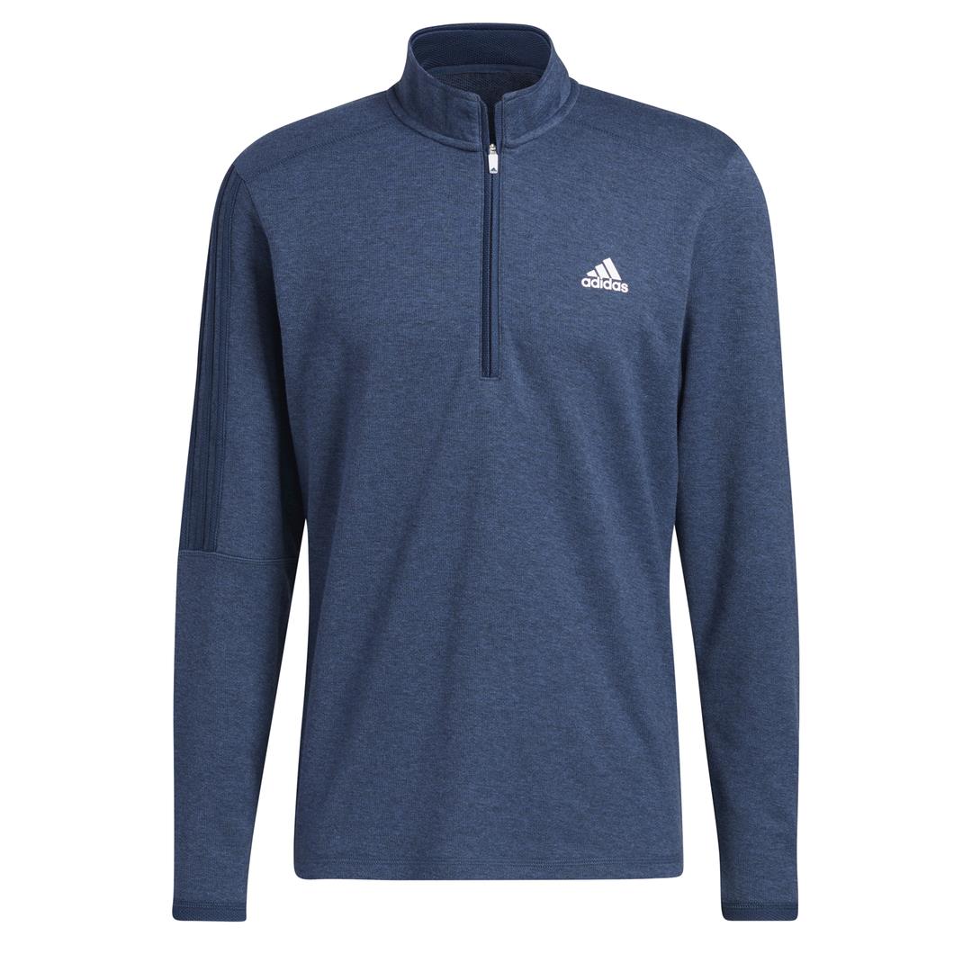 adidas Golf 3-Stripes 1/4 Zip Layering Sweatshirt  - Crew Navy