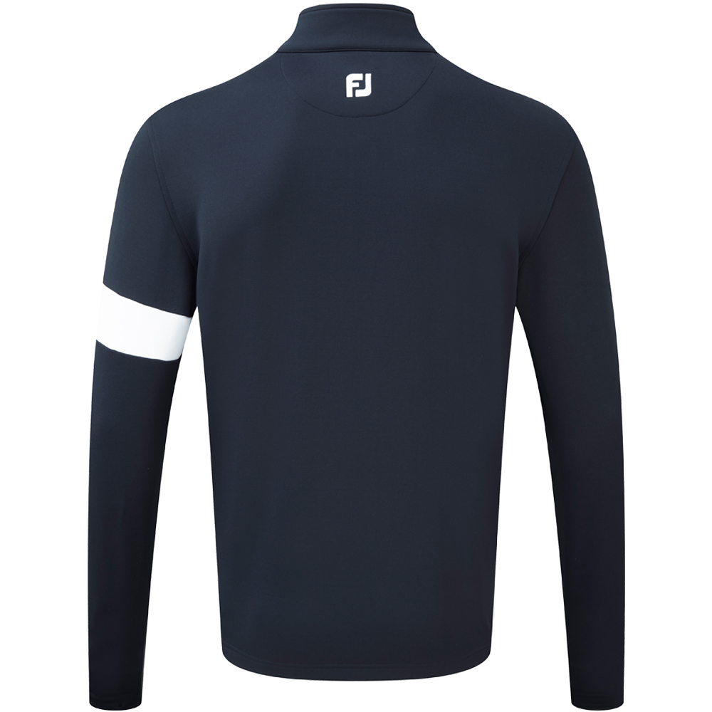 FootJoy Golf Chillout Xtreme Fleece Mens Sweater - Athletic Fit  - Navy/White