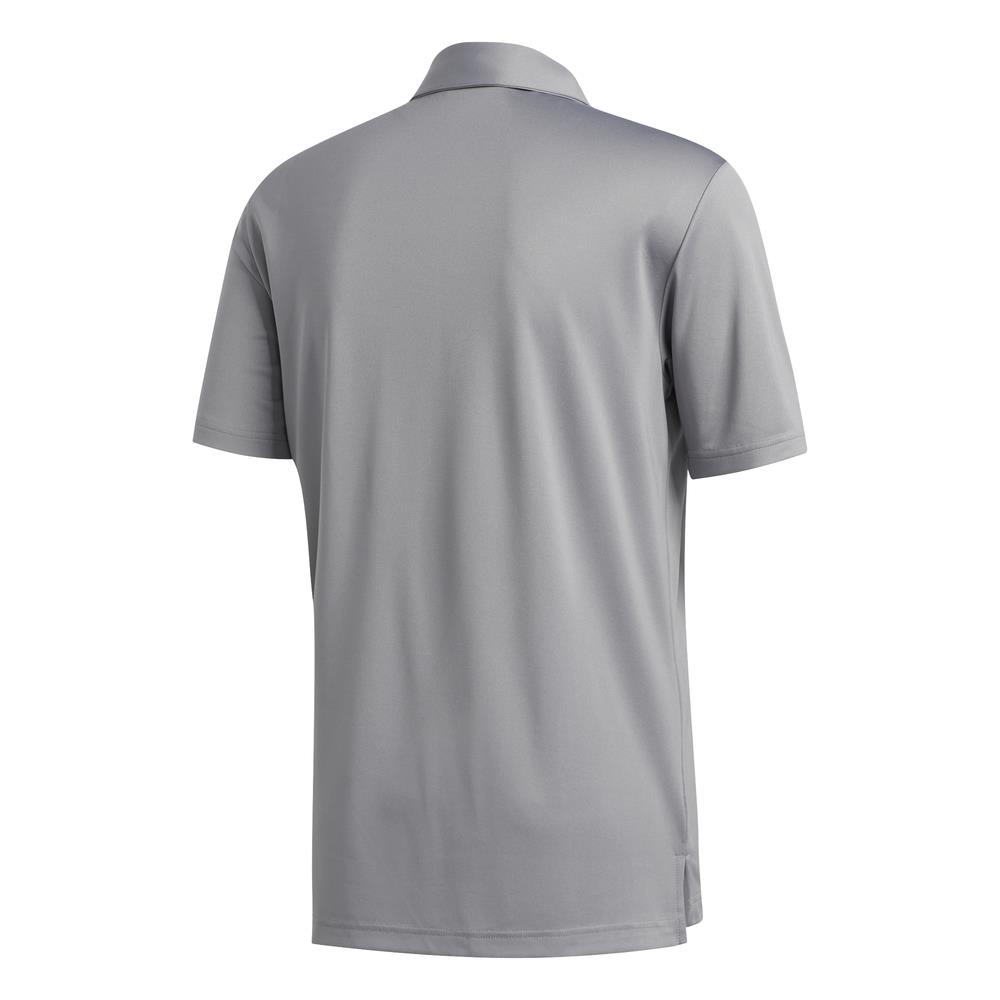 adidas Golf 3-Stripe Basic Mens Polo Shirt  - Grey Three
