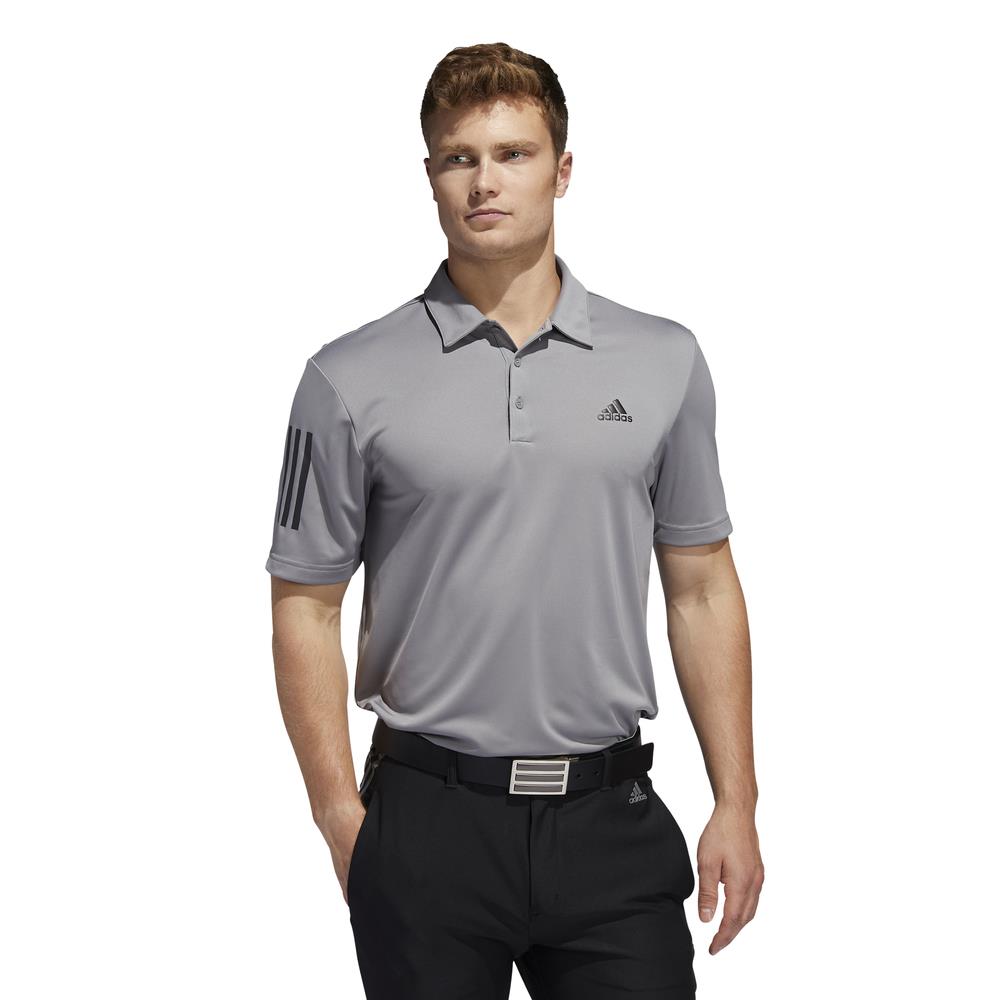 adidas Golf 3Stripe Basic Mens Short Sleeve Polo Shirt UV 50+ (All Colours) eBay