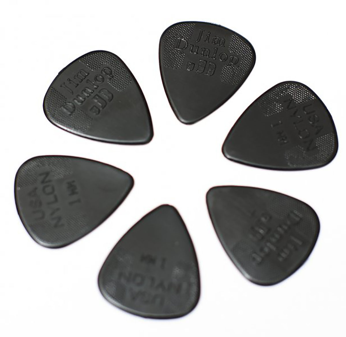 Jim Dunlop Nylon Standard 1mm Guitar Plectrum Six Pack Offer